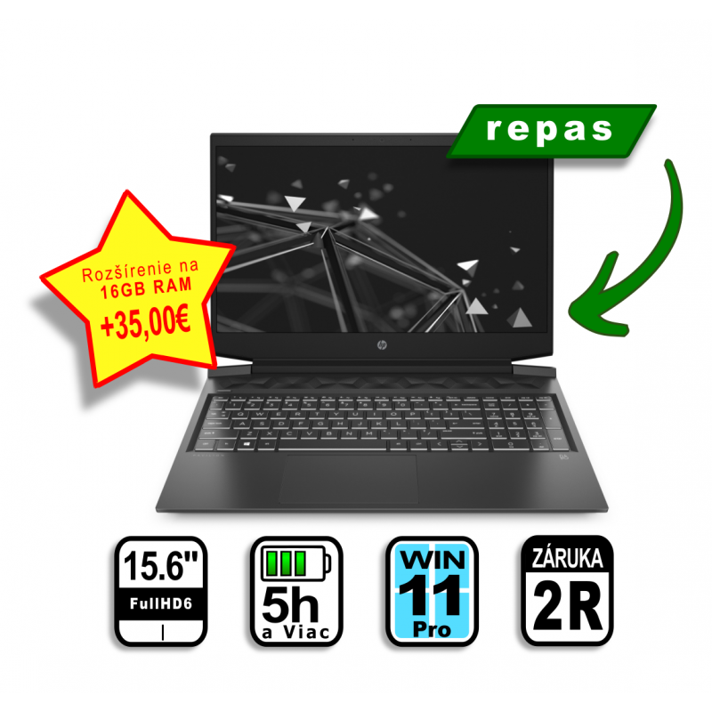 HP Pavilion Gaming 16 / Repas